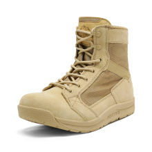 Wholesale Lace-up Protective Steel Toe Cap Waterproof Genuine Leather Men's Military Army Safety Boots